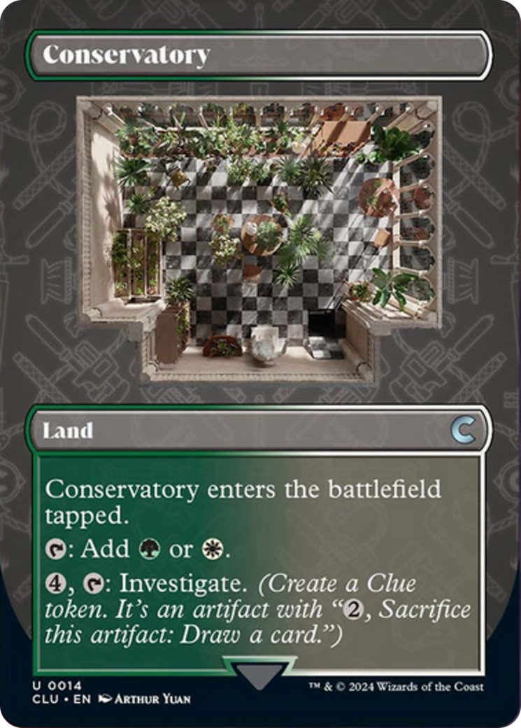Conservatory (Borderless) [Ravnica: Clue Edition] | Game Grid - Logan