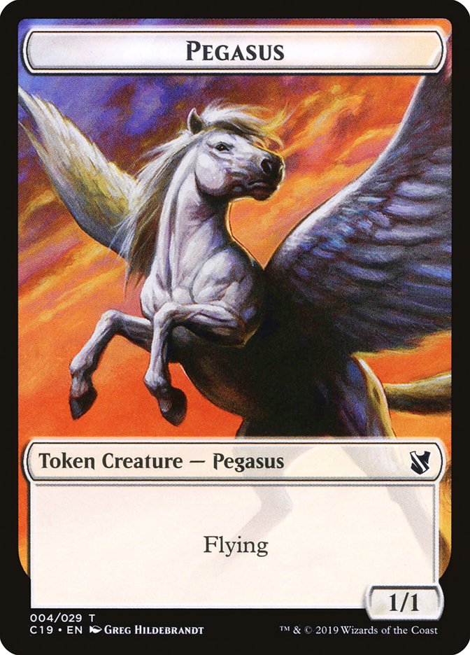 Pegasus Token [Commander 2019 Tokens] | Game Grid - Logan