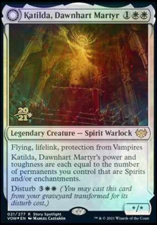 Katilda, Dawnhart Martyr // Katilda's Rising Dawn [Innistrad: Crimson Vow Prerelease Promos] | Game Grid - Logan