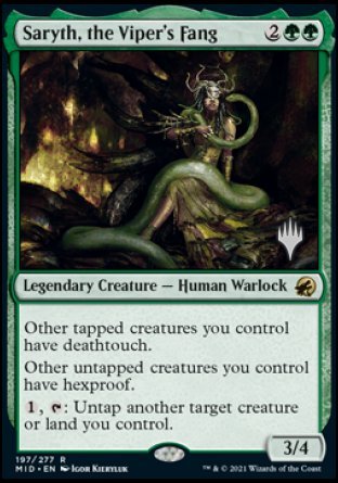 Saryth, the Viper's Fang (Promo Pack) [Innistrad: Midnight Hunt Promos] | Game Grid - Logan