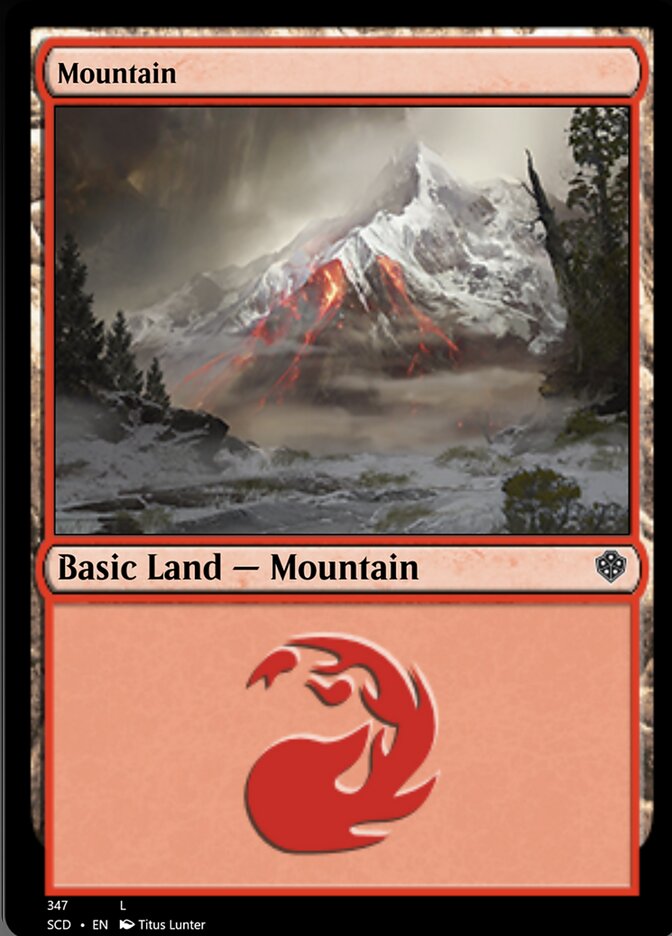 Mountain (347) [Starter Commander Decks] | Game Grid - Logan