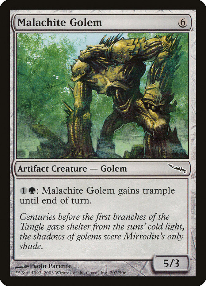 Malachite Golem [Mirrodin] | Game Grid - Logan