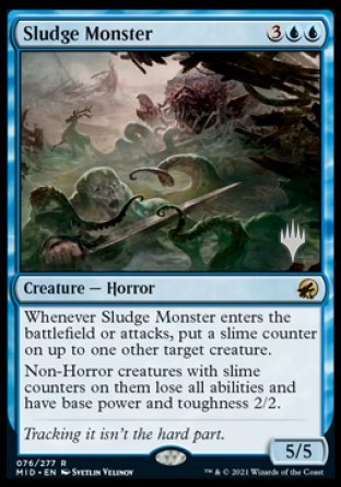 Sludge Monster (Promo Pack) [Innistrad: Midnight Hunt Promos] | Game Grid - Logan