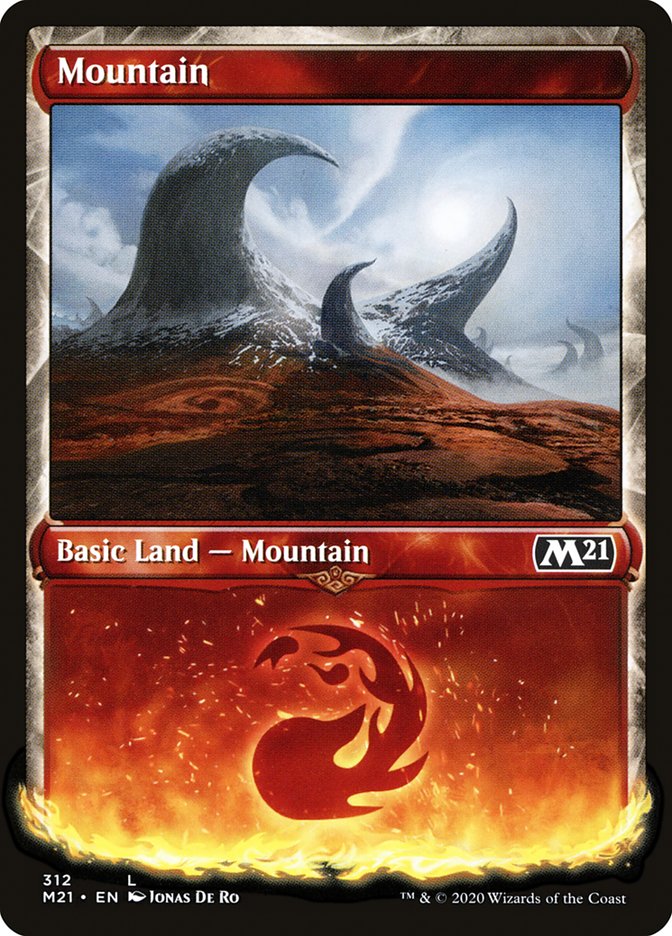 Mountain (312) (Showcase) [Core Set 2021] | Game Grid - Logan