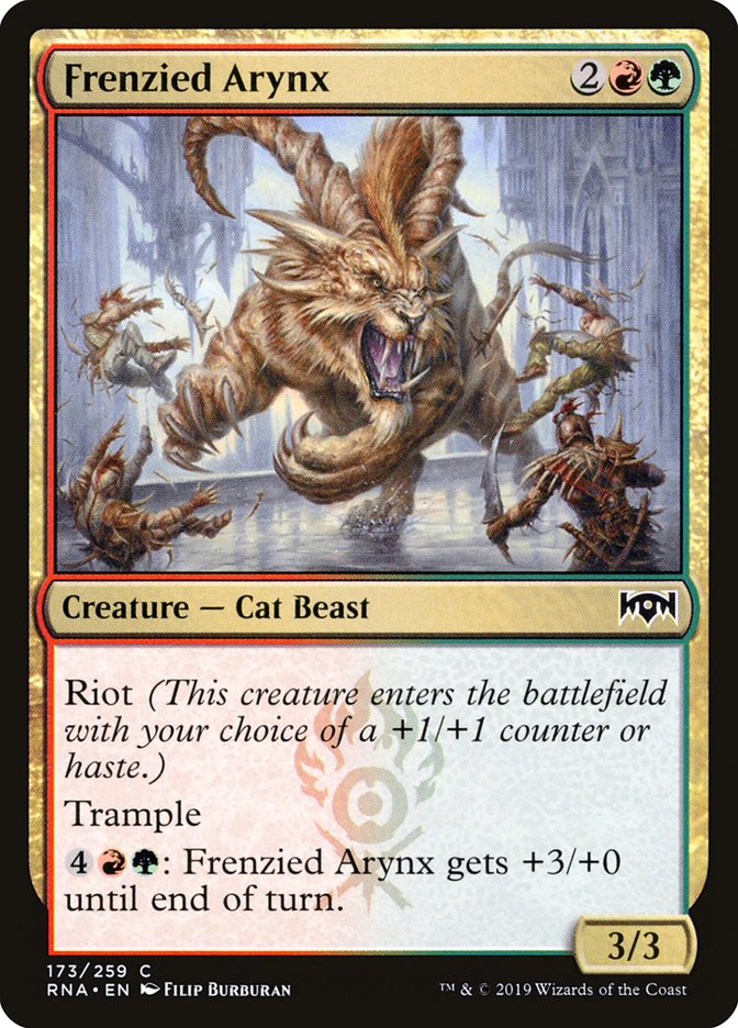 Frenzied Arynx [Ravnica Allegiance] | Game Grid - Logan