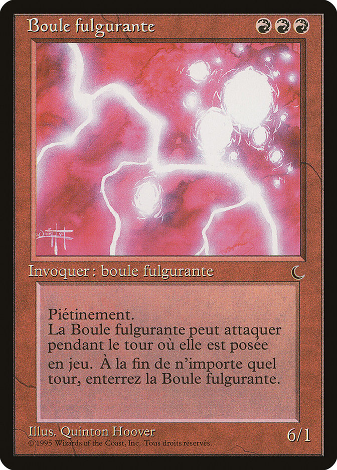 Ball Lightning (French) - "Boule fulgurante" [Renaissance] | Game Grid - Logan