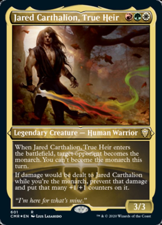 Jared Carthalion, True Heir (Etched) [Commander Legends] | Game Grid - Logan