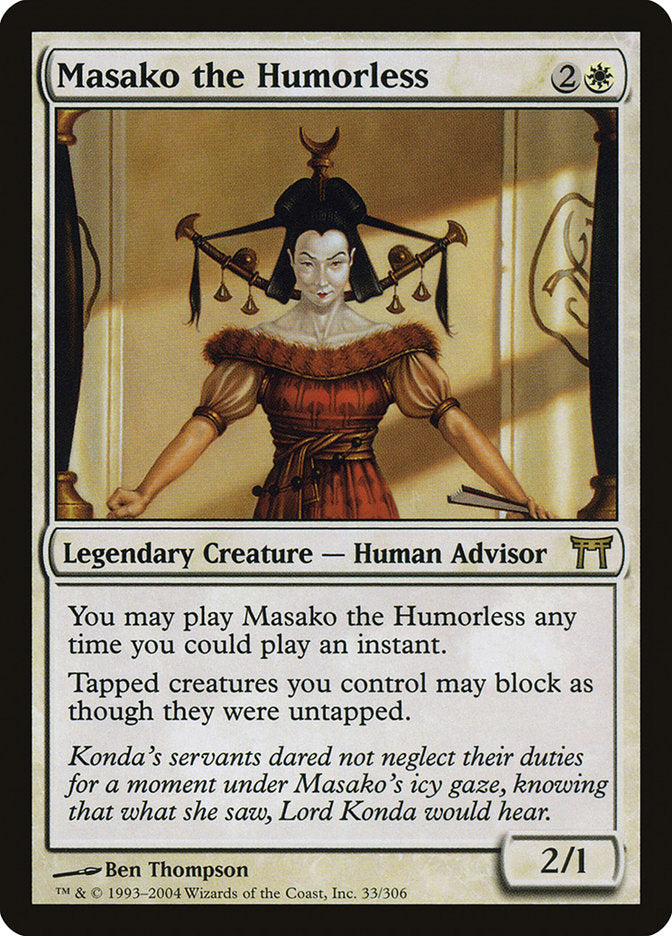 Masako the Humorless [Champions of Kamigawa] | Game Grid - Logan