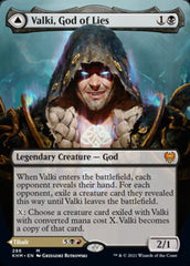 Valki, God of Lies // Tibalt, Cosmic Impostor (Borderless) [Kaldheim] | Game Grid - Logan