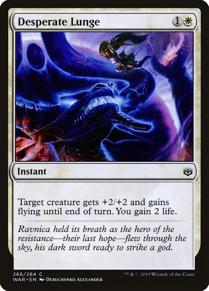 Desperate Lunge [War of the Spark] | Game Grid - Logan