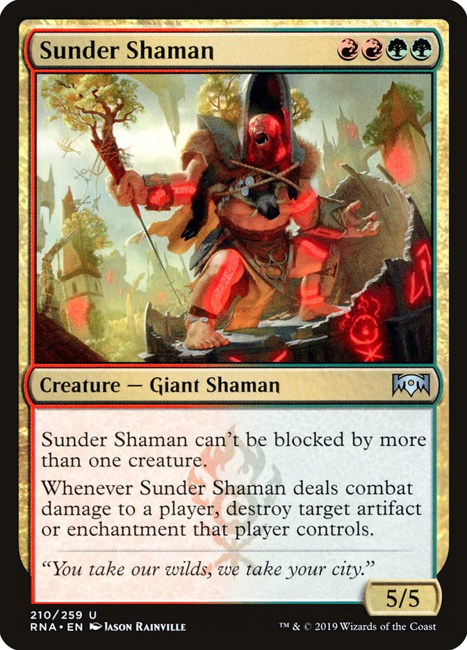 Sunder Shaman [Ravnica Allegiance] | Game Grid - Logan