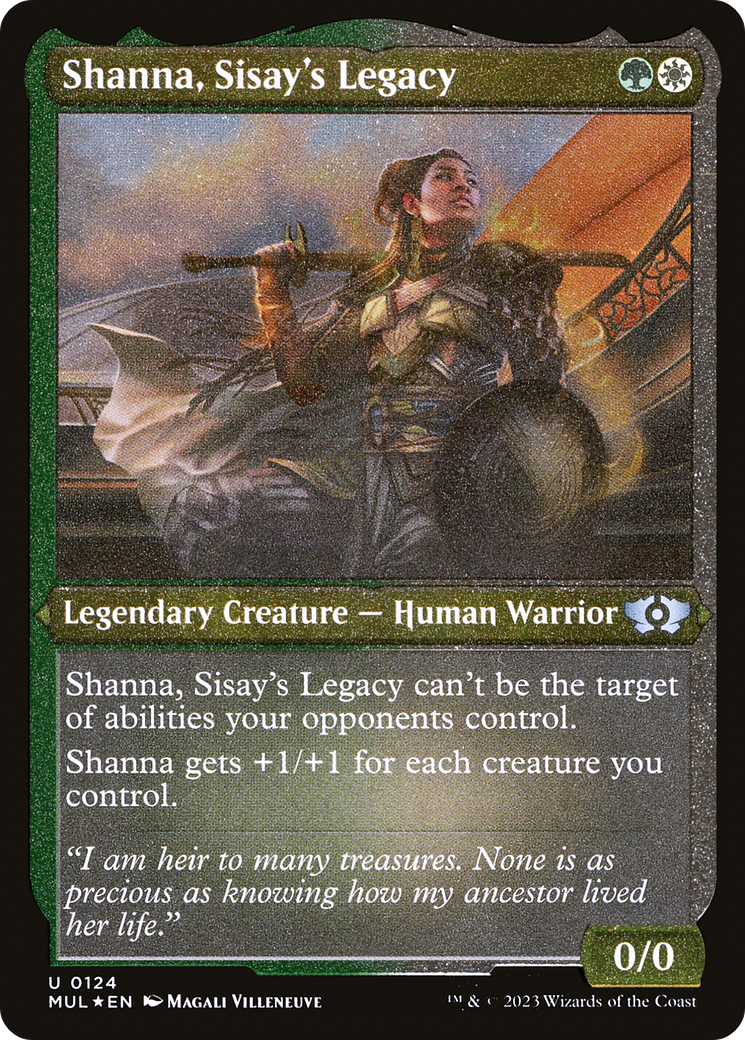 Shanna, Sisay's Legacy (Foil Etched) [Multiverse Legends] | Game Grid - Logan