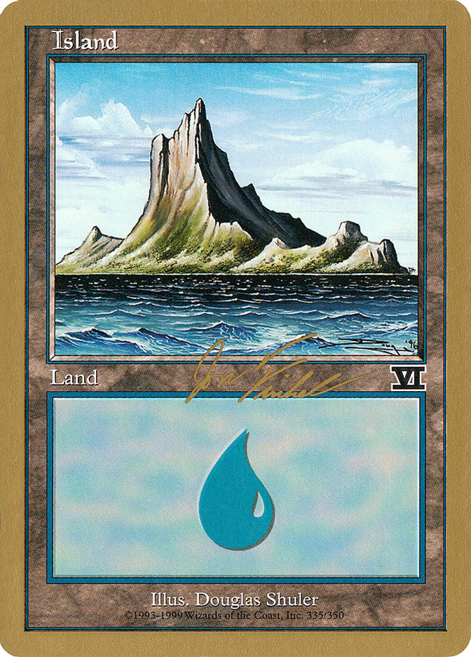 Island (jf335) (Jon Finkel) [World Championship Decks 2000] | Game Grid - Logan