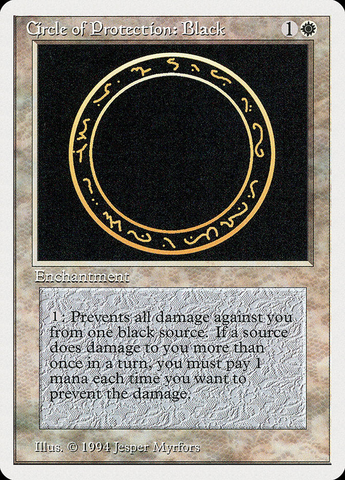 Circle of Protection: Black [Summer Magic / Edgar] | Game Grid - Logan