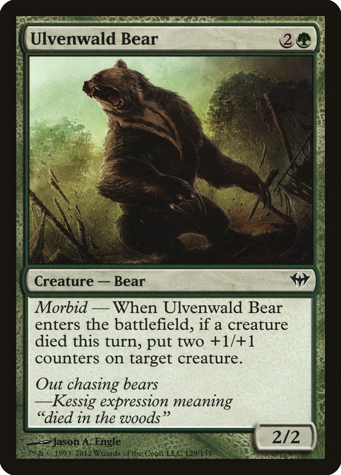 Ulvenwald Bear [Dark Ascension] | Game Grid - Logan
