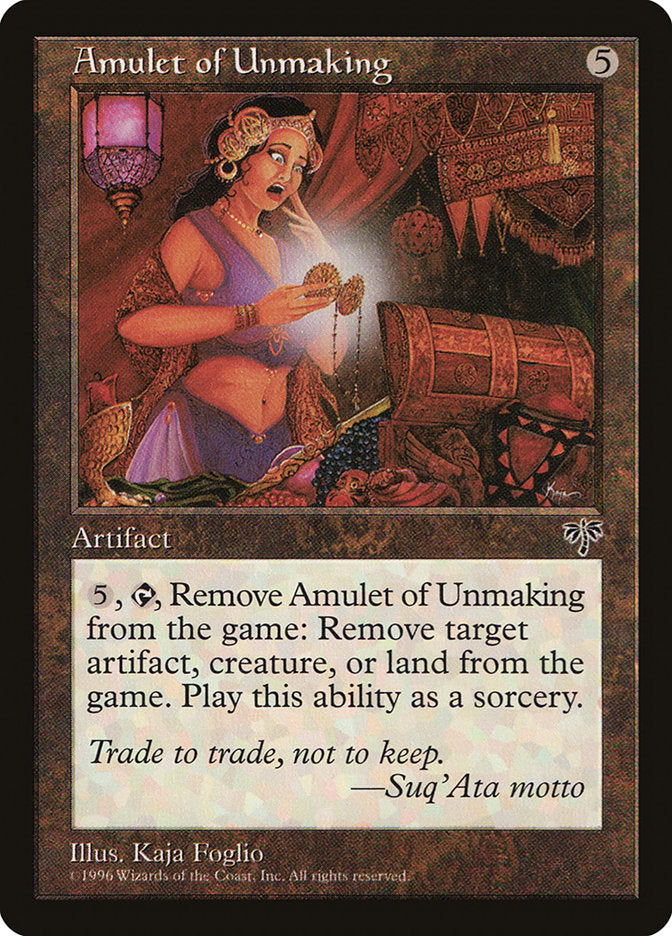 Amulet of Unmaking [Mirage] | Game Grid - Logan
