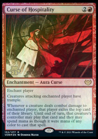 Curse of Hospitality [Innistrad: Crimson Vow Prerelease Promos] | Game Grid - Logan