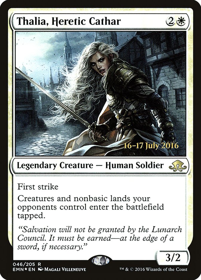 Thalia, Heretic Cathar [Eldritch Moon Prerelease Promos] | Game Grid - Logan