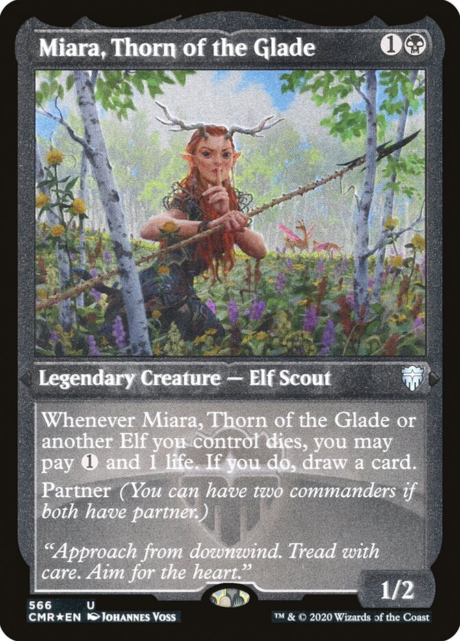 Miara, Thorn of the Glade (Etched) [Commander Legends] | Game Grid - Logan