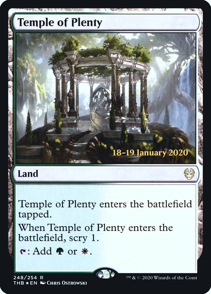 Temple of Plenty [Theros Beyond Death Prerelease Promos] | Game Grid - Logan