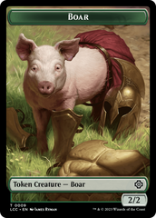 Boar // Merfolk (0003) Double-Sided Token [The Lost Caverns of Ixalan Commander Tokens] | Game Grid - Logan