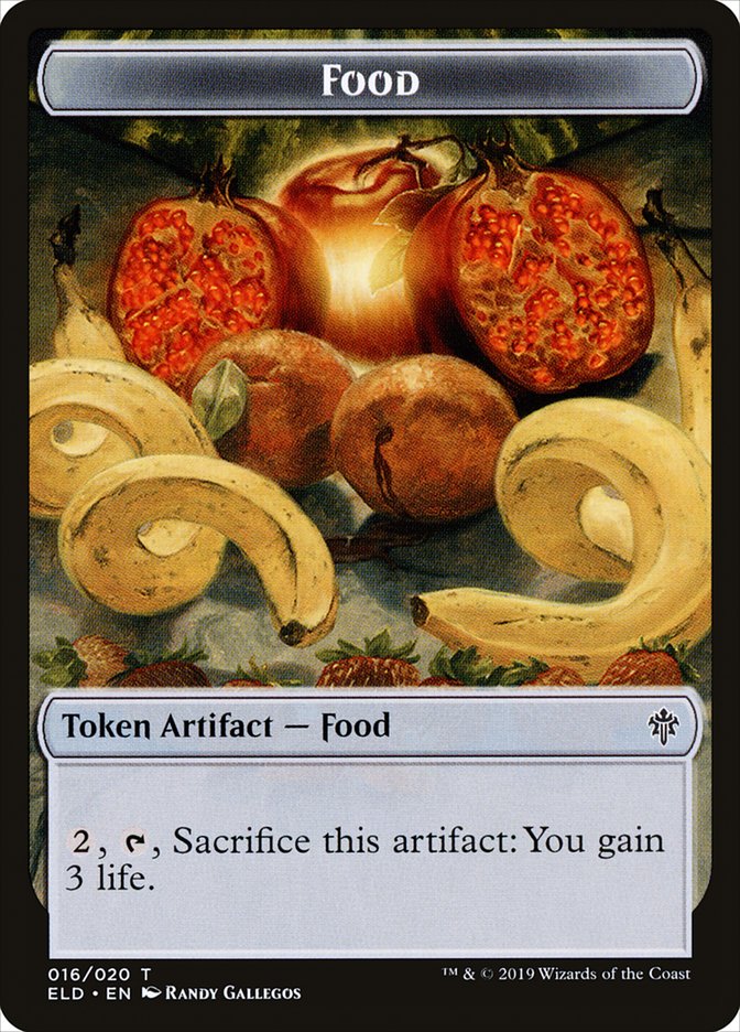 Faerie // Food (16) Double-Sided Token [Throne of Eldraine Tokens] | Game Grid - Logan