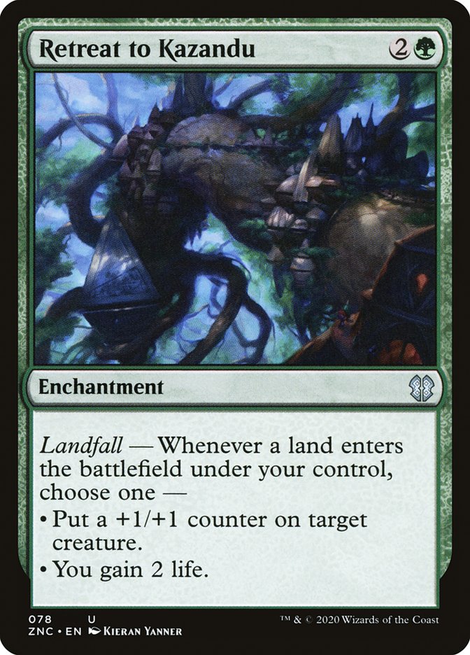 Retreat to Kazandu [Zendikar Rising Commander] | Game Grid - Logan