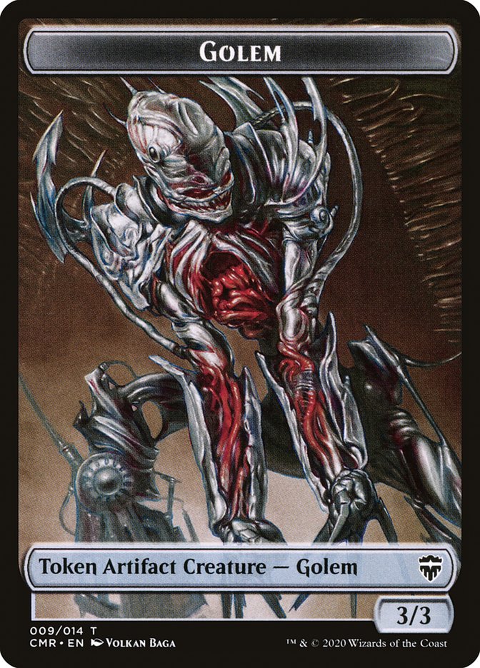 Copy (013) // Golem Double-Sided Token [Commander Legends Tokens] | Game Grid - Logan