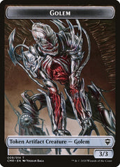 Dragon // Golem Double-Sided Token [Commander Legends Tokens] | Game Grid - Logan