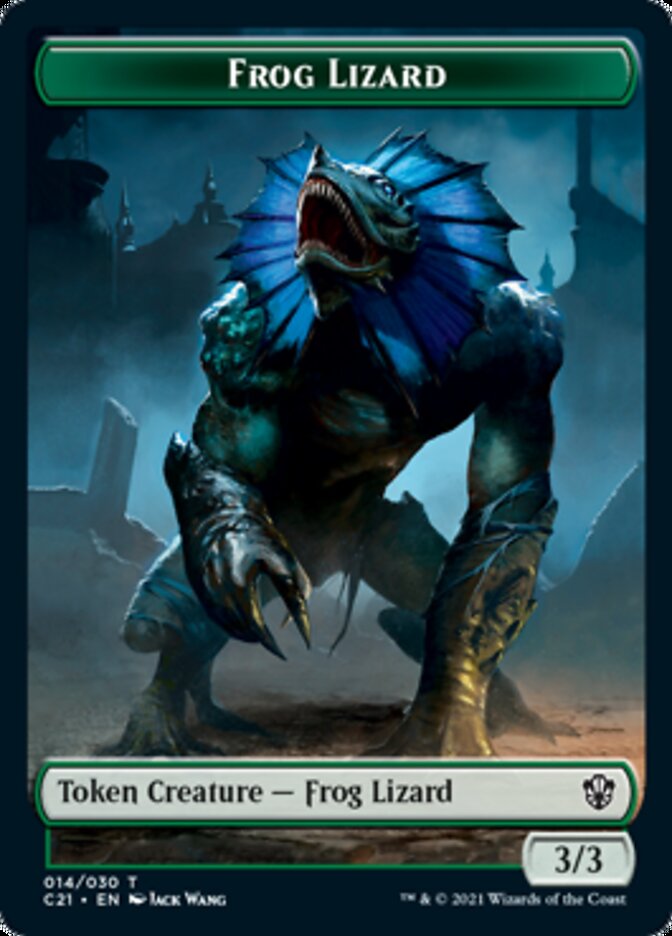 Frog Lizard // Elephant Double-Sided Token [Commander 2021 Tokens] | Game Grid - Logan