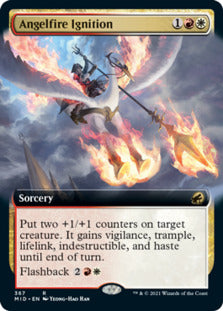 Angelfire Ignition (Extended Art) [Innistrad: Midnight Hunt] | Game Grid - Logan