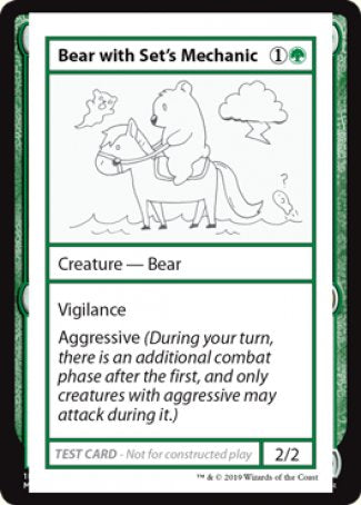 Bear with Set's Mechanic (2021 Edition) [Mystery Booster Playtest Cards] | Game Grid - Logan