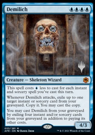 Demilich (Promo Pack) [Dungeons & Dragons: Adventures in the Forgotten Realms Promos] | Game Grid - Logan