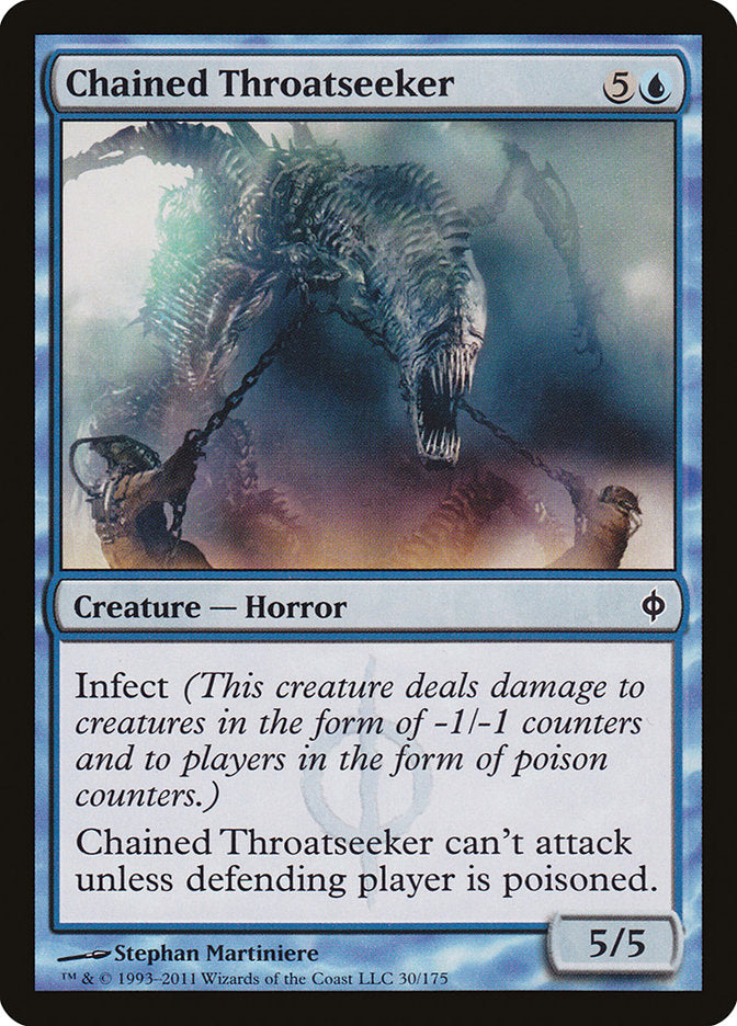 Chained Throatseeker [New Phyrexia] | Game Grid - Logan