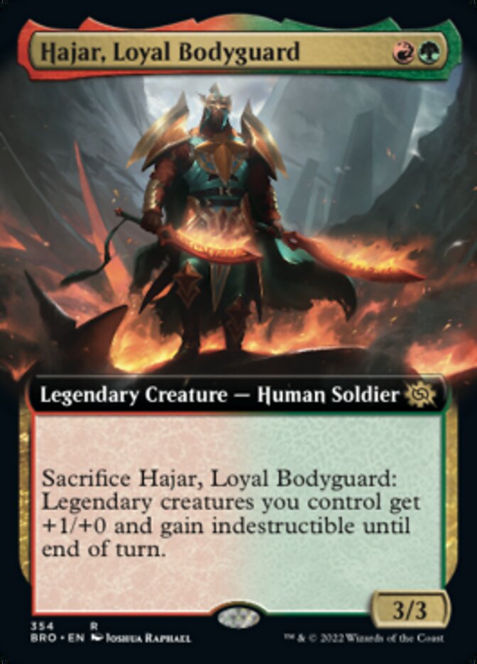 Hajar, Loyal Bodyguard (Extended Art) [The Brothers' War] | Game Grid - Logan