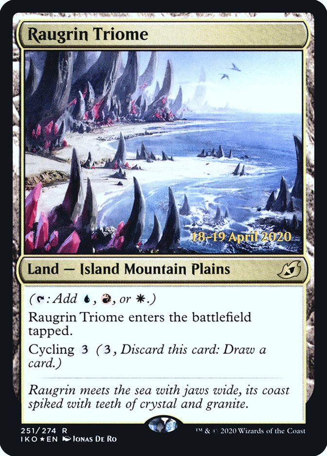 Raugrin Triome [Ikoria: Lair of Behemoths Prerelease Promos] | Game Grid - Logan