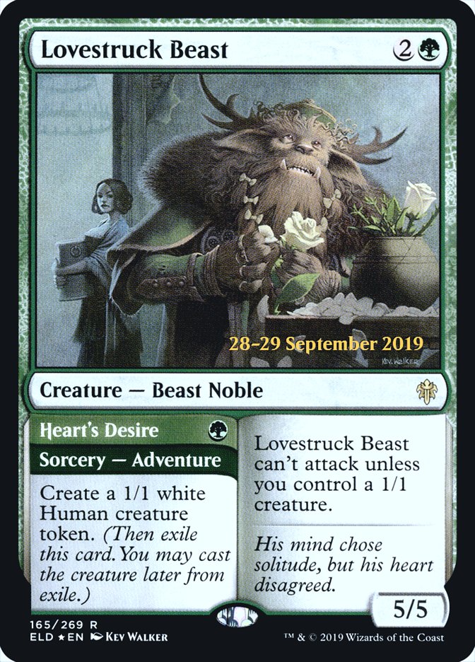 Lovestruck Beast // Heart's Desire [Throne of Eldraine Prerelease Promos] | Game Grid - Logan