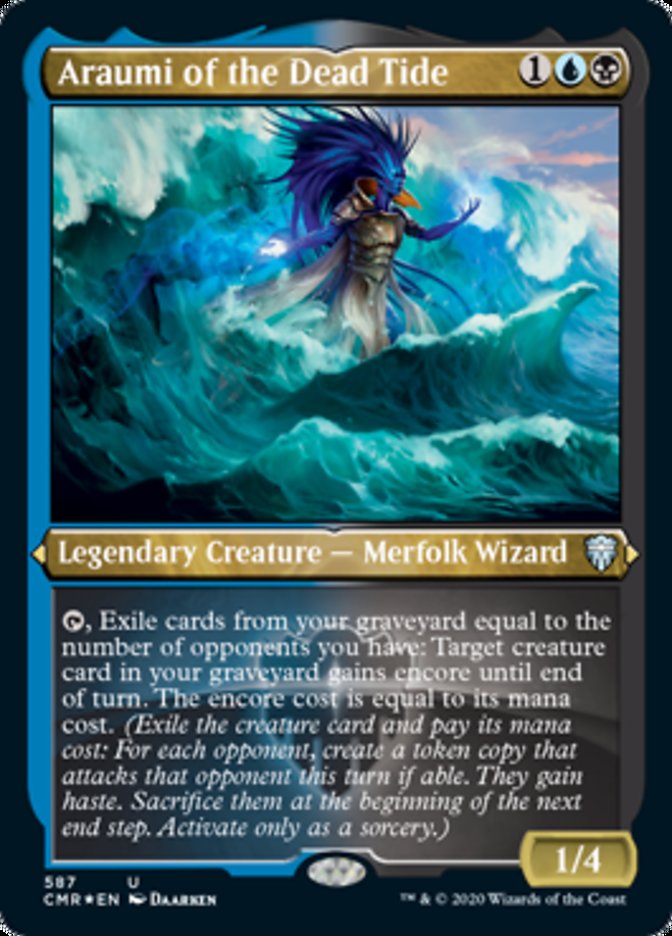 Araumi of the Dead Tide (Etched) [Commander Legends] | Game Grid - Logan