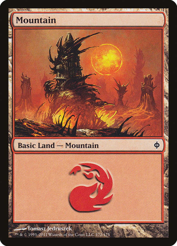 Mountain (172) [New Phyrexia] | Game Grid - Logan