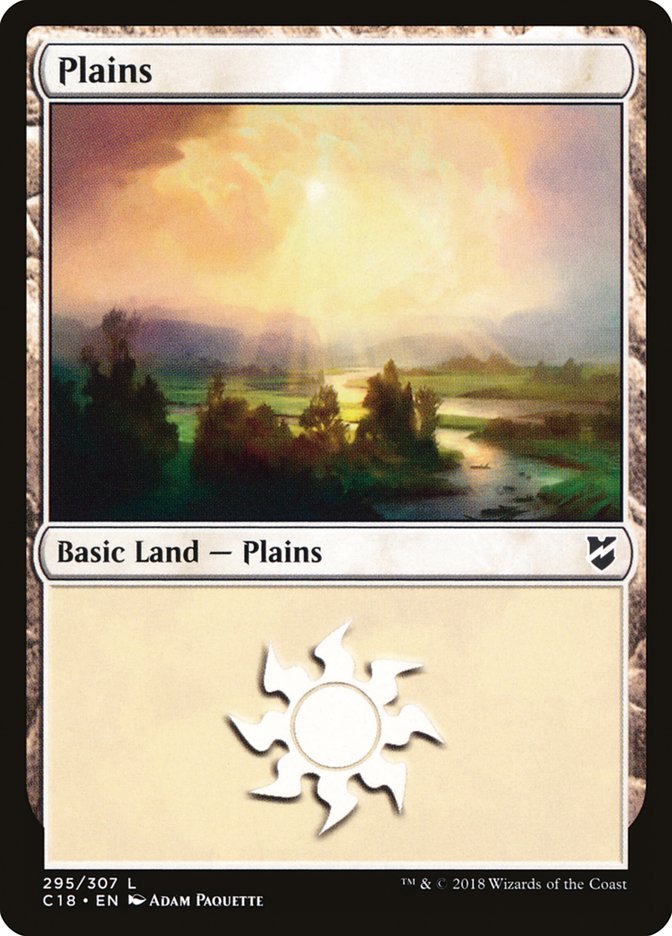 Plains (295) [Commander 2018] | Game Grid - Logan