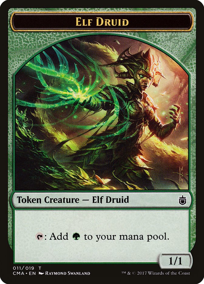 Elf Druid Token [Commander Anthology Tokens] | Game Grid - Logan
