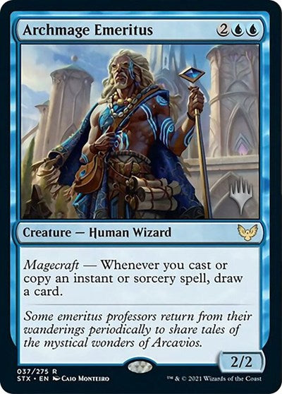 Archmage Emeritus (Promo Pack) [Strixhaven: School of Mages Promos] | Game Grid - Logan