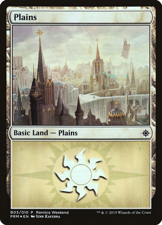 Plains (B03) [Ravnica Allegiance Guild Kit] | Game Grid - Logan