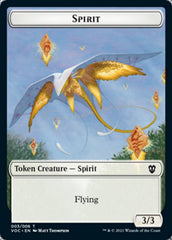 Spirit (003) // Thopter Double-Sided Token [Innistrad: Crimson Vow Commander Tokens] | Game Grid - Logan