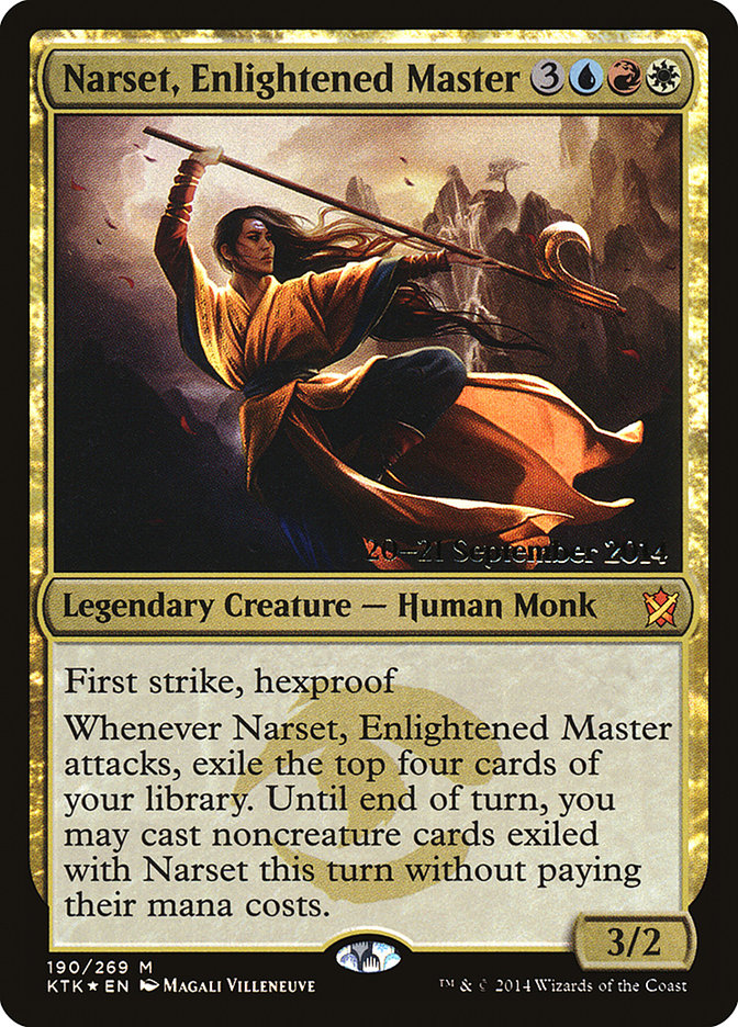 Narset, Enlightened Master [Khans of Tarkir Prerelease Promos] | Game Grid - Logan