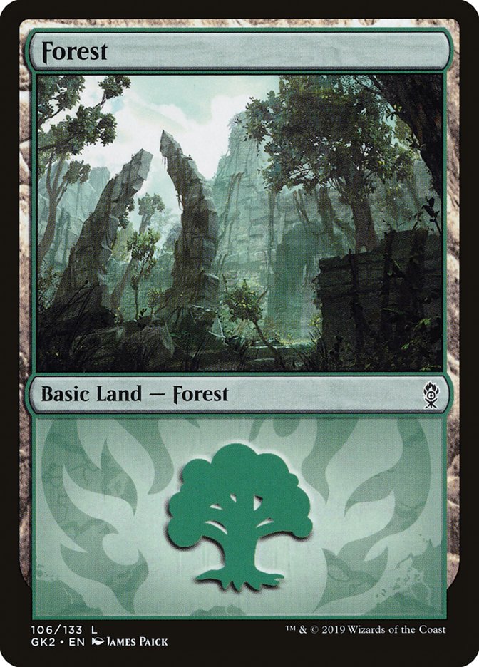 Forest (106) [Ravnica Allegiance Guild Kit] | Game Grid - Logan