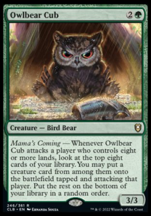 Owlbear Cub [Commander Legends: Battle for Baldur's Gate] | Game Grid - Logan