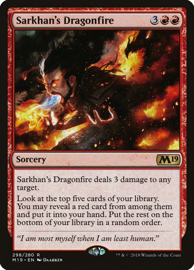 Sarkhan's Dragonfire [Core Set 2019] | Game Grid - Logan