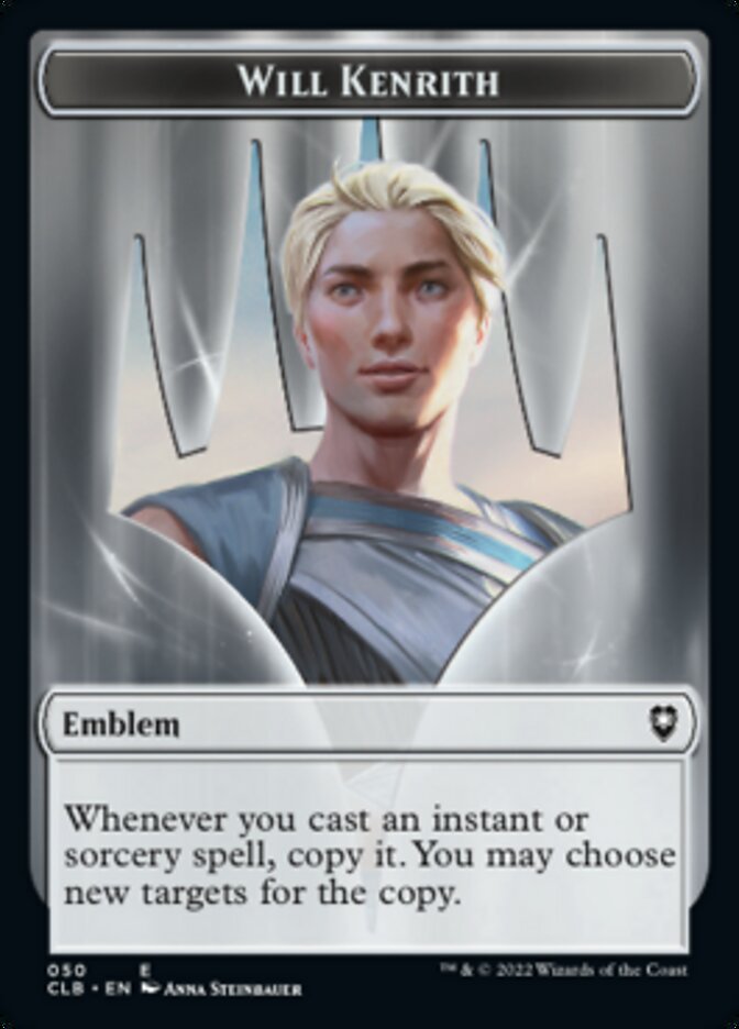 Will Kenrith Emblem // Copy Double-Sided Token [Commander Legends: Battle for Baldur's Gate Tokens] | Game Grid - Logan