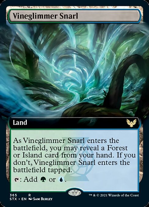 Vineglimmer Snarl (Extended Art) [Strixhaven: School of Mages] | Game Grid - Logan